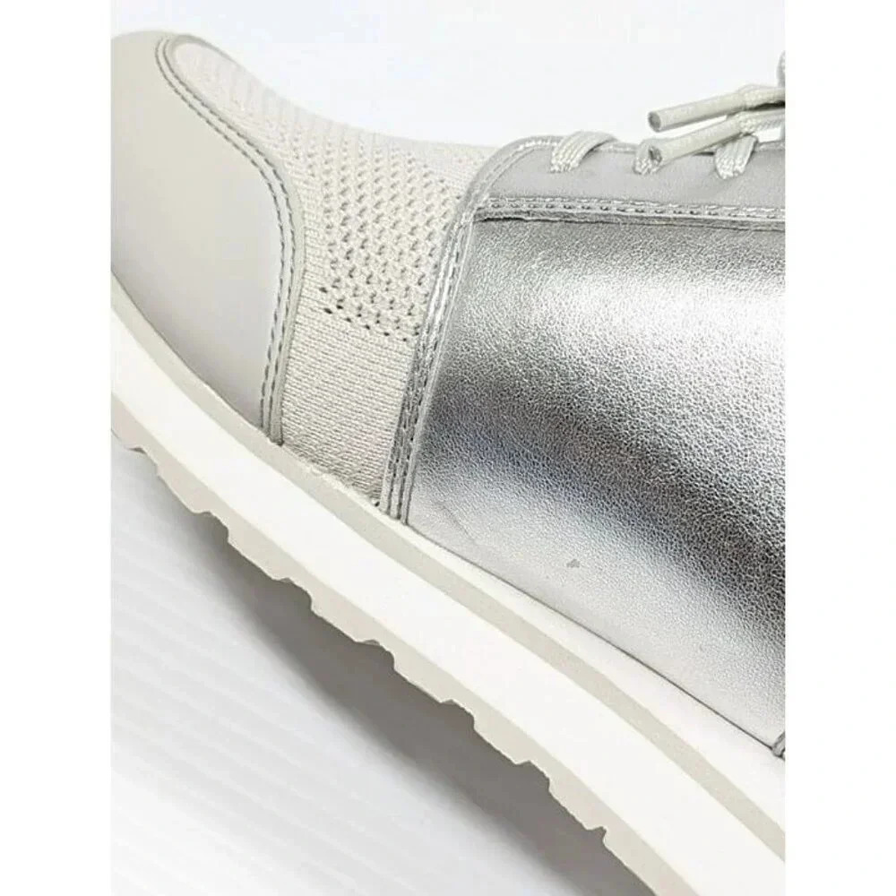 Michael Kors Women's Dash Knit Trainer Sneakers Silver Size 9.5 M (MSRP $165) - Picture 5 of 9